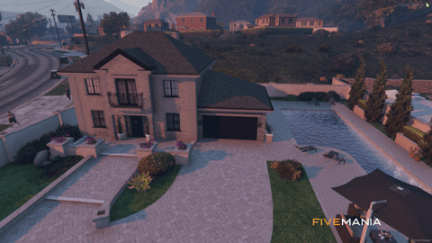 FIVEM Luxury Mirrorpark | Upscale Residential Area MLO | Multiple Mansions | Custom Landscaping | Pools & Garages | Interior & Exterior | Add-On | Optimized | Fivem Ready | High Quality — image 3