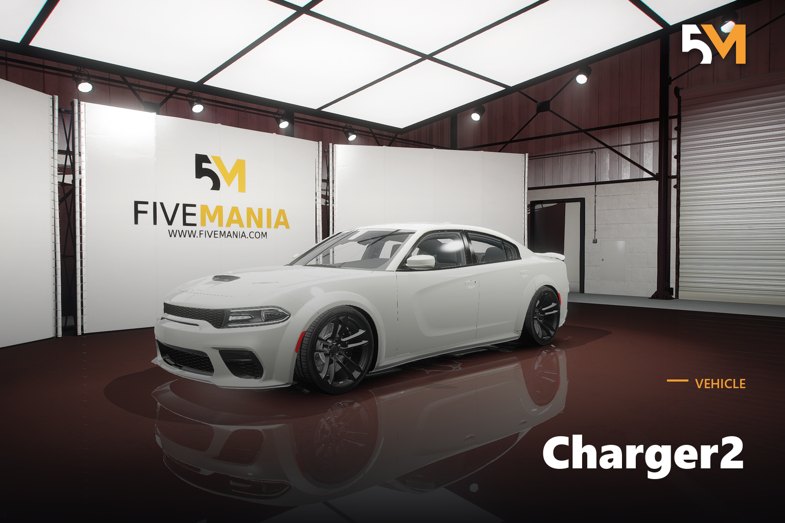 FIVEM Charger2 | Realistic Sports Sedan [Badged] Add-On | Interior & Exterior | Optimized | Fivem Ready | High Quality