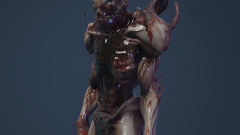 Spine | FiveM Male Ped | Horror Creature | Multiple Outfits | Optimized & Fivem Ready [Add-On] cover