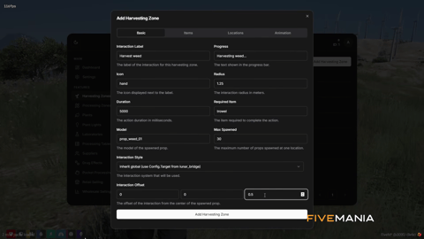 FIVEM Drugs Creator | Advanced Drug Crafting & Distribution Script | Custom Processing Zones | Harvesting & Planting | Wholesale & Retail Selling | Multiple Drug Types | Add-On | Optimized | Fivem Ready | High Quality, image 8
