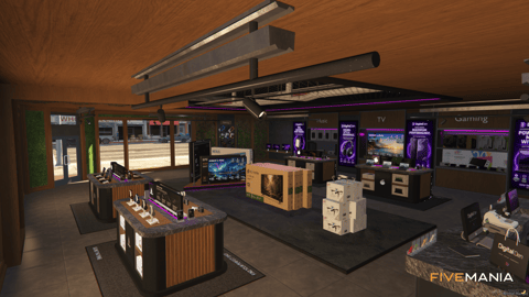 FIVEM Digital Den | Modern Electronics Store MLO | Interior & Exterior | Retail Space | Back Office & Storage | Add-On | Optimized | Fivem Ready | High Quality — image 5
