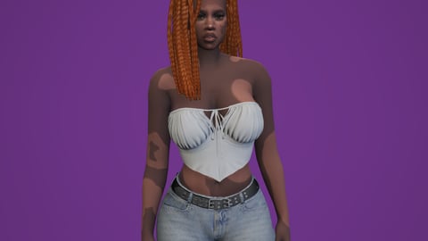 Estina | Female Ped | Multiple Outfits | Optimized & Fivem Ready [Add-On] — image 5