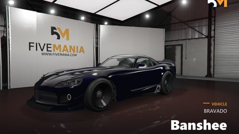 FIVEM Bravado Banshee | Custom Sports Car Add-On | Custom Body Kit | Custom Wheels | Add-On | Optimized | Fivem Ready | High Quality cover