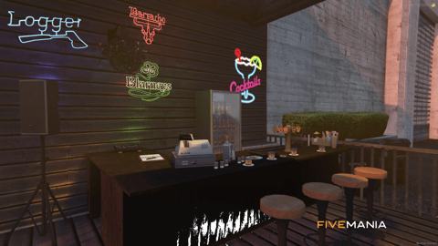 FIVEM The Garden Pub | Lively Bar & Pub MLO | Interior & Exterior | Outdoor Seating | Custom Props | Add-On | Optimized | Fivem Ready | High Quality — image 5