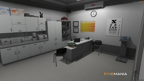 FIVEM Eclipse Medical Tower | Comprehensive Hospital MLO | Interior & Exterior | Pharmacy | Lab | Coffee Shop | Underground Parking | Add-On | Optimized | Fivem Ready | High Quality — image 20