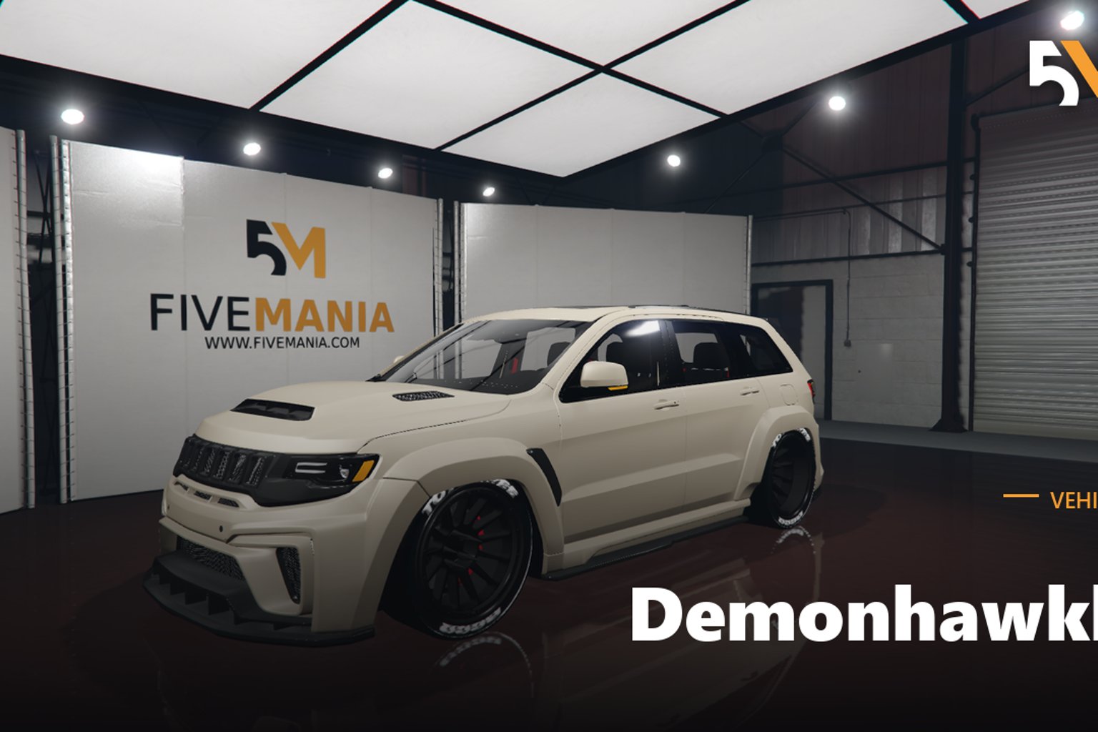 FIVEM Demonhawkk | Custom SUV [Unbadged] Add-On | Widebody Kit | Custom Wheels | Interior & Exterior | Add-On | Optimized | Fivem Ready | High Quality