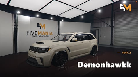 FIVEM Demonhawkk | Custom SUV [Unbadged] Add-On | Widebody Kit | Custom Wheels | Interior & Exterior | Add-On | Optimized | Fivem Ready | High Quality cover