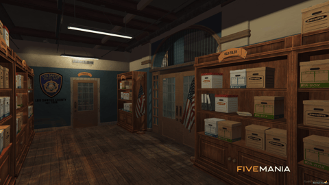 FIVEM Mesa Police Department | Detailed Police Station MLO | Interior & Exterior | Jail Cells | Briefing Room | Armory | Add-On | Optimized | Fivem Ready | High Quality — image 11