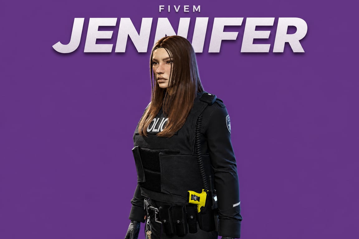 Jennifer | Female Ped | Multiple Outfits | Optimized & Fivem Ready [Add-On]