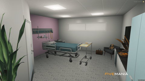 FIVEM Medic Center | Comprehensive Medical Facility MLO | Interior & Exterior | Reception & Patient Rooms | Helipad | Add-On | Optimized | Fivem Ready | High Quality — image 22