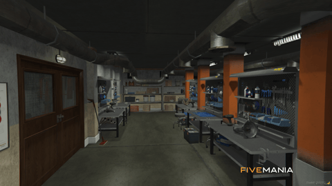 FIVEM Custom Truck Repairs | Heavy Duty Mechanic MLO | Interior & Exterior | Office & Workshop | Service Pits | Add-On | Optimized | Fivem Ready | High Quality — image 12