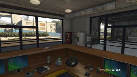 FIVEM Downtown Cab Co | Functional Taxi Company MLO | Interior & Exterior | Reception Area | Office Space | Garage | Add-On | Optimized | Fivem Ready | High Quality — image 12