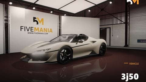 FIVEM 3j50 | Realistic Sports Car [Unbadged] Add-On | Working Lights | Add-On | Optimized | Fivem Ready | High Quality cover