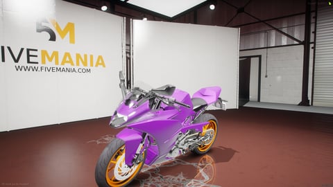 FIVEM Ktm19 | Sport Motorcycle [Unbadged] Add-On | Custom Paint | Orange Wheels | High Performance | Optimized | Fivem Ready | High Quality — image 3