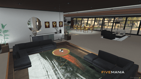 FIVEM Mirror Park Mansion | Luxury Modern Estate MLO | Interior & Exterior | Pool & Garage | Add-On | Optimized | Fivem Ready | High Quality — image 13