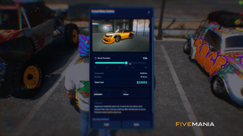 FIVEM Advanced Car Rental Business | Comprehensive Vehicle Rental Script | UI & Management Panel | Custom Vehicles | Payment System | Add-On | Optimized | Fivem Ready | High Quality, image 3