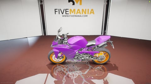 FIVEM Ktm19 | Sport Motorcycle [Unbadged] Add-On | Custom Paint | Orange Wheels | High Performance | Optimized | Fivem Ready | High Quality — image 7