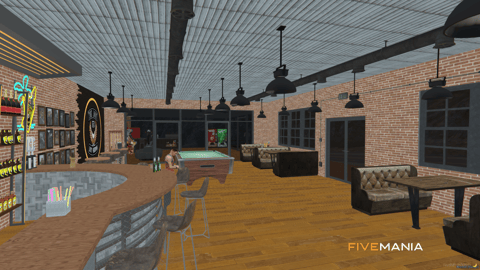 FIVEM Lost Mc River Club | Exclusive Biker Gang MLO | Interior & Exterior | Bar Area | Gym | Garage | Custom Textures | Add-On | Optimized | Fivem Ready | High Quality — image 7