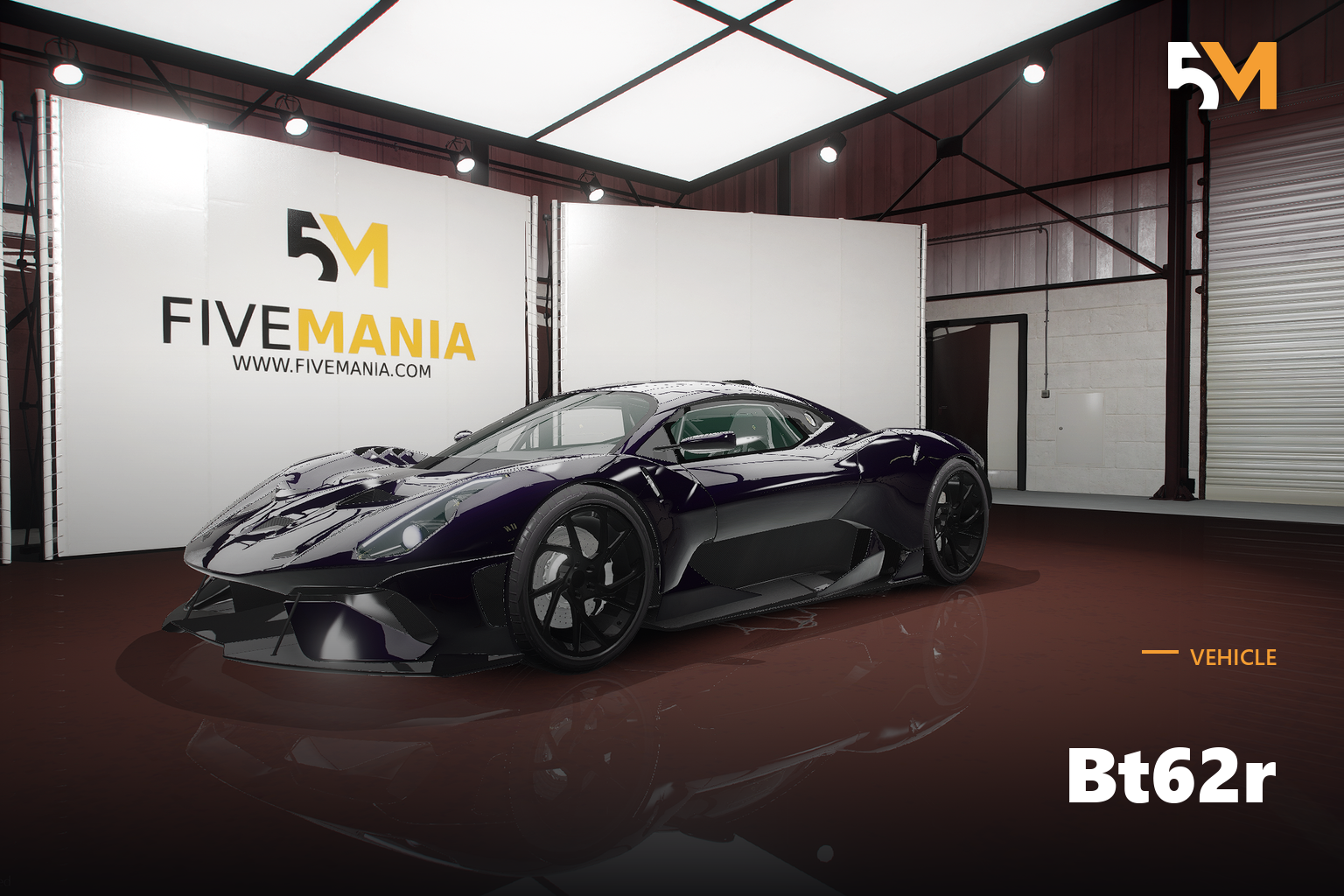 FIVEM Bt62r | Realistic Sports Car [Unbadged] Add-On | Interior & Exterior | Optimized | Fivem Ready | High Quality