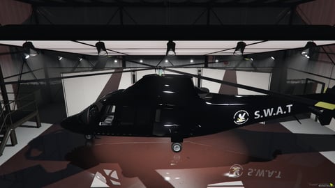 FIVEM Swat Swift | Emergency Helicopter Add-On | Working Lights | Custom Livery | Add-On | Optimized | Fivem Ready | High Quality — image 4