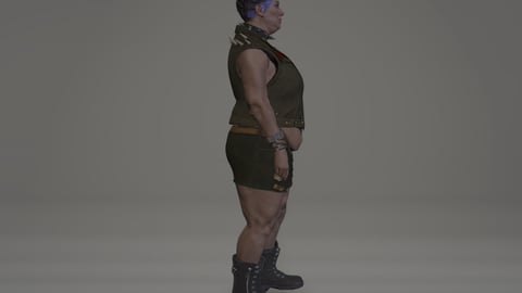 Fat | Female Ped | Multiple Outfits | Optimized & Fivem Ready [Add-On] — image 7