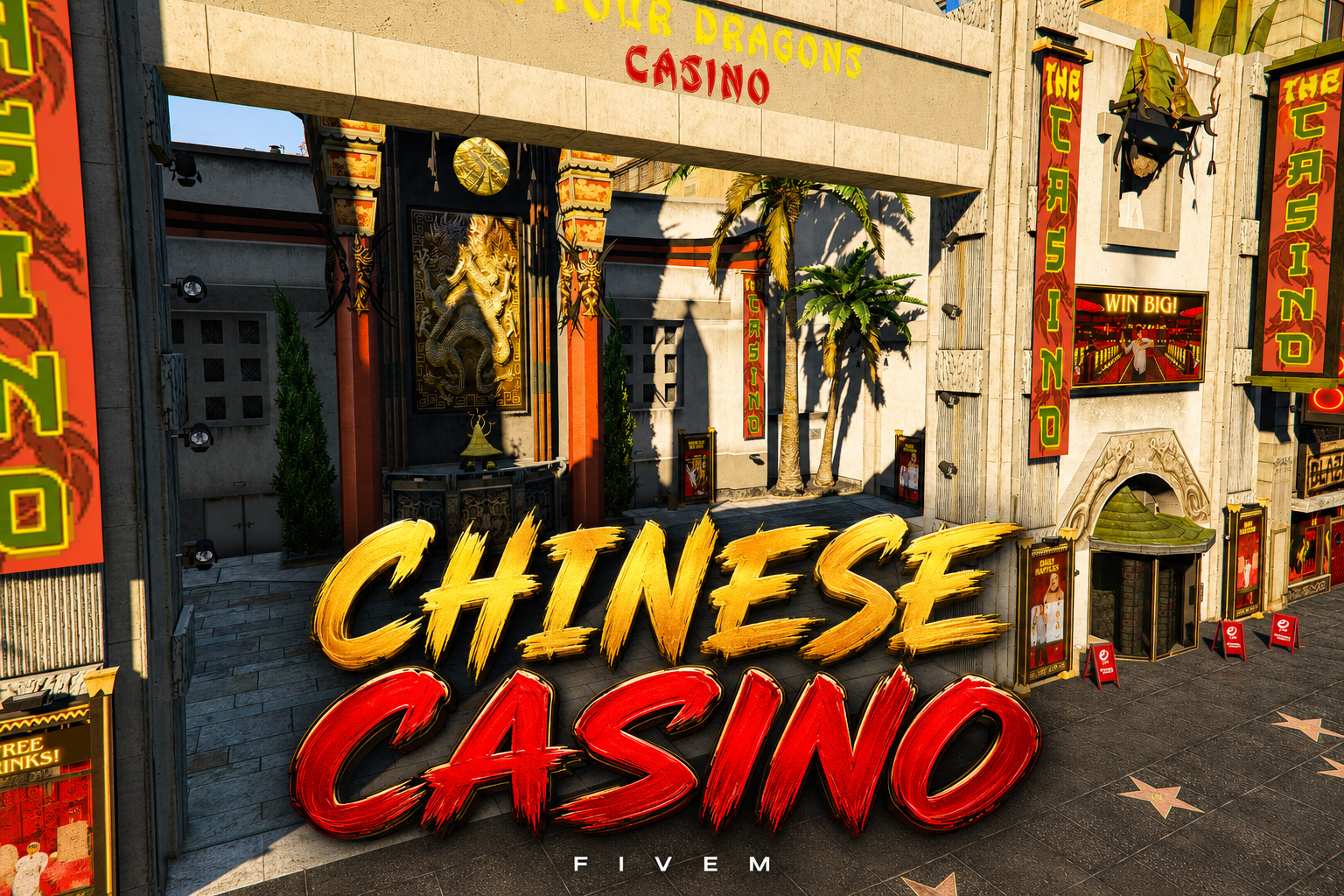 FIVEM Chinese Casino | Grand Casino Interior | Interior & Exterior | Security Room | Office | Add-On | Optimized | Fivem Ready | High Quality