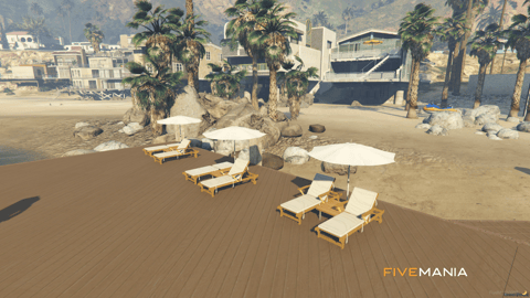 FIVEM Tuning Bar Mechanic | Modern Garage & Restaurant MLO | Interior & Exterior | Rooftop Terrace | Custom Props | Add-On | Optimized | Fivem Ready | High Quality — image 4