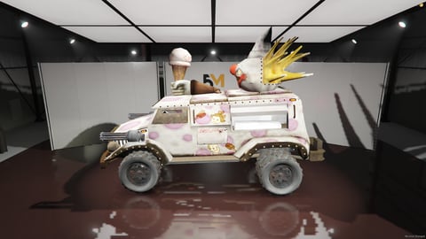 FIVEM Tmtooth | Armored Ice Cream Truck [Unbadged] Add-On | Miniguns | Custom Clown Head | Off-Road Ready | Add-On | Optimized | Fivem Ready | High Quality, image 7
