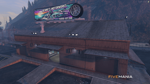 FIVEM Paleto Bennys | Custom Mechanic Shop MLO | Interior & Exterior | Lounge Area | Stunt Track | Custom Props | Add-On | Optimized | Fivem Ready | High Quality — image 2