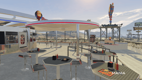FIVEM Sandy Burgershots | Retro Diner MLO | Interior & Exterior | Custom Props | Add-On | Optimized | Fivem Ready | High Quality — image 5