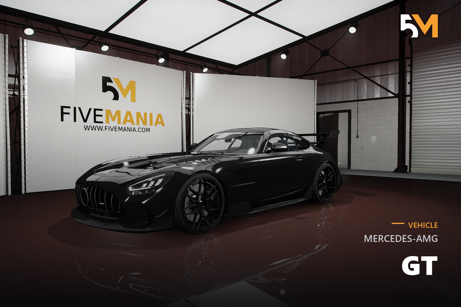 FIVEM Mercedes-AMG GT | Realistic Sports Car [Badged] Add-On | Interior & Exterior | Working Lights | Tuning Parts | Optimized | Fivem Ready | High Quality