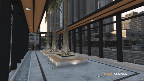 FIVEM Legion Square V3 | Revitalized City Hub Map Edit | Bank MLO | Gas Station | Outdoor Seating | Helipad | Add-On | Optimized | Fivem Ready | High Quality — image 9
