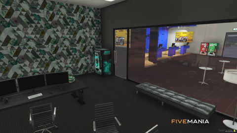 FIVEM Airport Square | Modern Airport Area MLO | Interior & Exterior | Car Rental & Cafe | Add-On | Optimized | Fivem Ready | High Quality — image 16