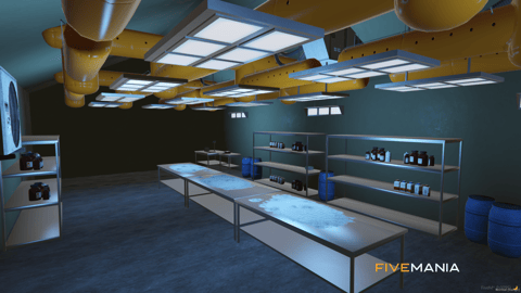FIVEM Blackmarket Hideout | Multi-Purpose Criminal MLO | Drug Lab | Gambling Den | Bar Interior | Interior & Exterior | Add-On | Optimized | Fivem Ready | High Quality — image 8