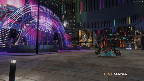 FIVEM Legion Square V5 | Revitalized City Hub MLO | Outdoor Stage & Shops | Dynamic Lighting | Add-On | Optimized | Fivem Ready | High Quality — image 24