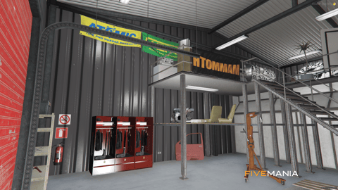 FIVEM Octavista Mechanic | Full-Service Garage MLO | Interior & Exterior | Car Wash | Office & Lounge | Vehicle Lifts | Add-On | Optimized | Fivem Ready | High Quality — image 8