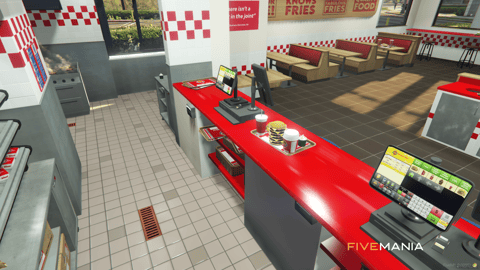 FIVEM Burger Shot Mirror Park | Fast Food Restaurant MLO | Interior & Exterior | Custom Props | Optimized | Add-On | Fivem Ready | High Quality — image 12