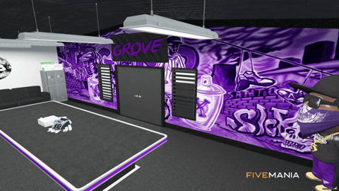 FIVEM Ballas Hide Out | Custom Gang Hideout MLO | Interior & Exterior | Custom Graffiti | Lounge & Garage | Add-On | Optimized | Fivem Ready | High Quality — image 19