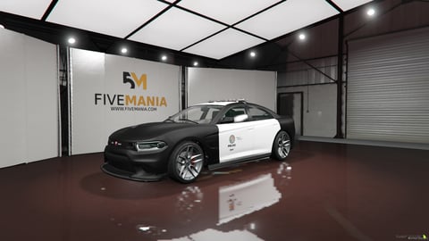 FIVEM Dodge Charger | Lore Friendly Police Patrol Car | Working Emergency Lights | Detailed Interior | Liveries | Add-On | Optimized | Fivem Ready | High Quality, image 3