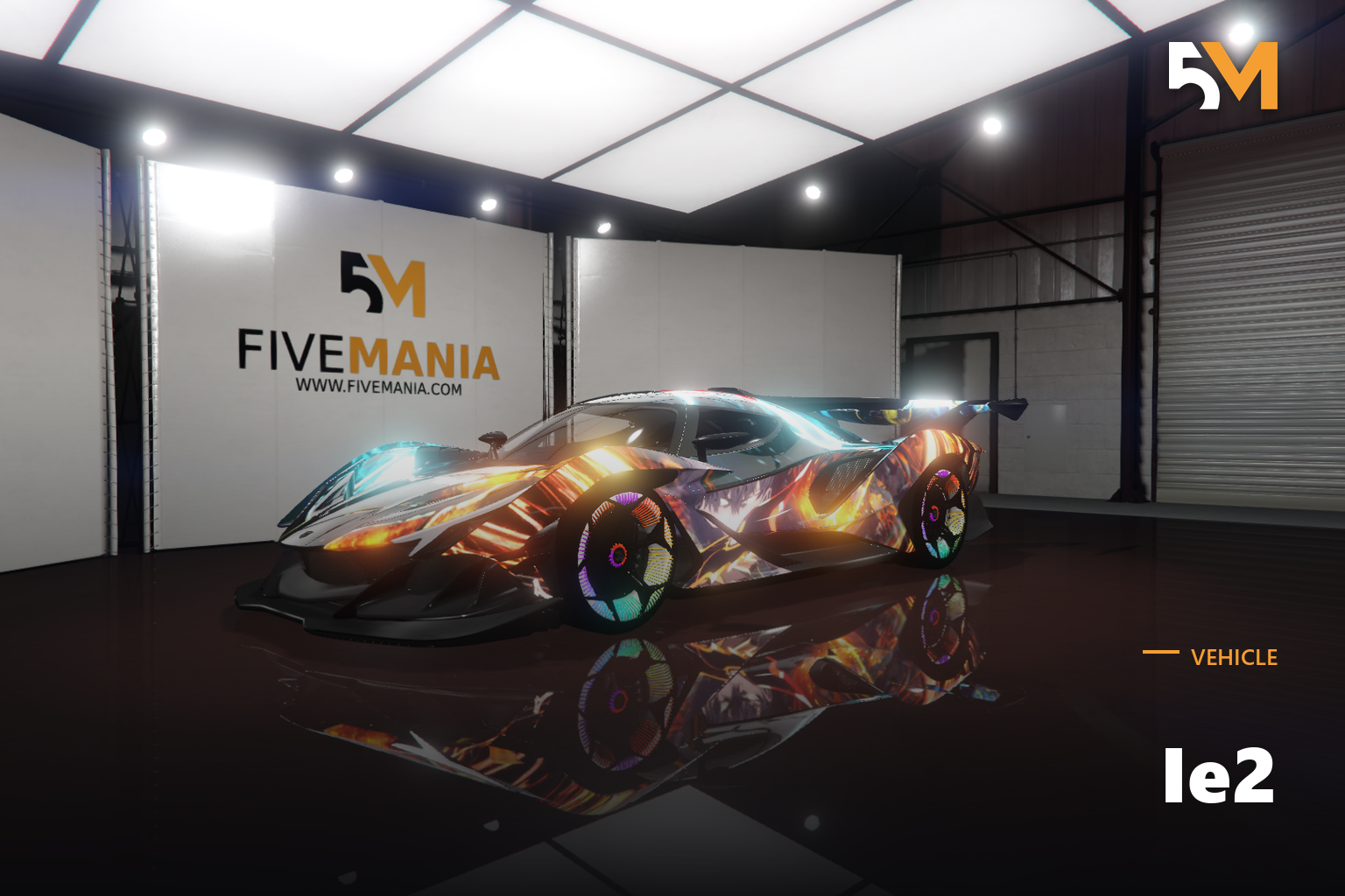 FIVEM Ie2 | Futuristic Hypercar [Unbadged] Add-On | Custom Liveries | Animated Lights | High Performance | Add-On | Optimized | Fivem Ready | High Quality