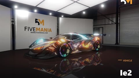 FIVEM Ie2 | Futuristic Hypercar [Unbadged] Add-On | Custom Liveries | Animated Lights | High Performance | Add-On | Optimized | Fivem Ready | High Quality cover
