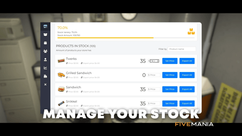 FIVEM Store Ownership Script | Advanced Business Management System | Employee Management | Store Upgrades | Banking System | Inventory | Add-On | Optimized | Fivem Ready | High Quality, image 22