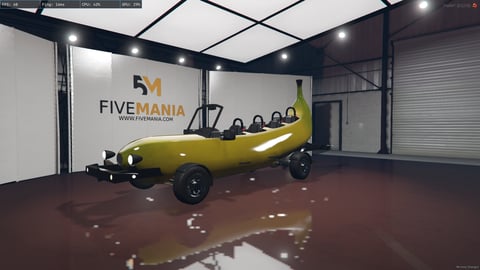 FIVEM Banana Car | Unique Novelty Vehicle [Unbadged] Add-On | Open-Top Design | Working Lights | Optimized | Fivem Ready | High Quality, image 3