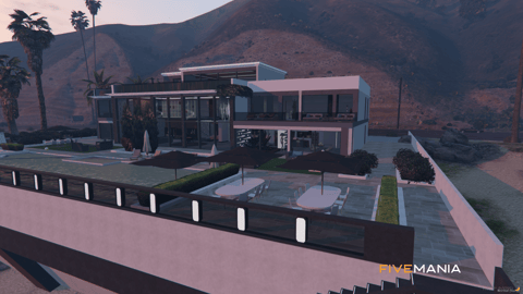 FIVEM Paradise Mansion | Luxury Modern Estate MLO | Interior & Exterior | Pool & Terrace | Add-On | Optimized | Fivem Ready | High Quality — image 2