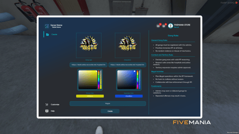 FIVEM Gang System | Comprehensive Management Script | Territory Control | Member Management | Economy Features | Add-On | Optimized | Fivem Ready | High Quality, image 5