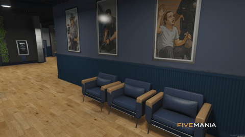 FIVEM Mission Row Pd V4 | Modern Police Station MLO | Interior & Exterior | Multiple Rooms | Control Room | Jail Cells | Add-On | Optimized | Fivem Ready | High Quality — image 37
