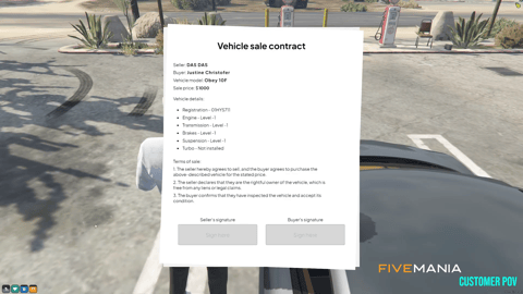 FIVEM Used Car Business | Comprehensive Dealership Script | Vehicle Sales & Contracts | Test Drives | Inspection | Add-On | Optimized | Fivem Ready | High Quality, image 36