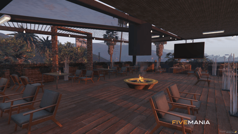 FIVEM Tuning Bar Mechanic V2 | Modern Mechanic Shop & Bar MLO | Interior & Exterior | Rooftop Lounge | Custom Office | Add-On | Optimized | Fivem Ready | High Quality — image 12