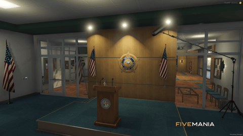 FIVEM Davis Sheriff Station | Detailed Police Station MLO | Interior & Exterior | Shooting Range | Jail Cells | Offices | Add-On | Optimized | Fivem Ready | High Quality — image 9