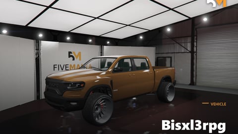 FIVEM Bisxl3rpg | Realistic Pickup Truck [Unbadged] Add-On | Custom Wheels | Lifted Suspension | Working Lights | Add-On | Optimized | Fivem Ready | High Quality cover